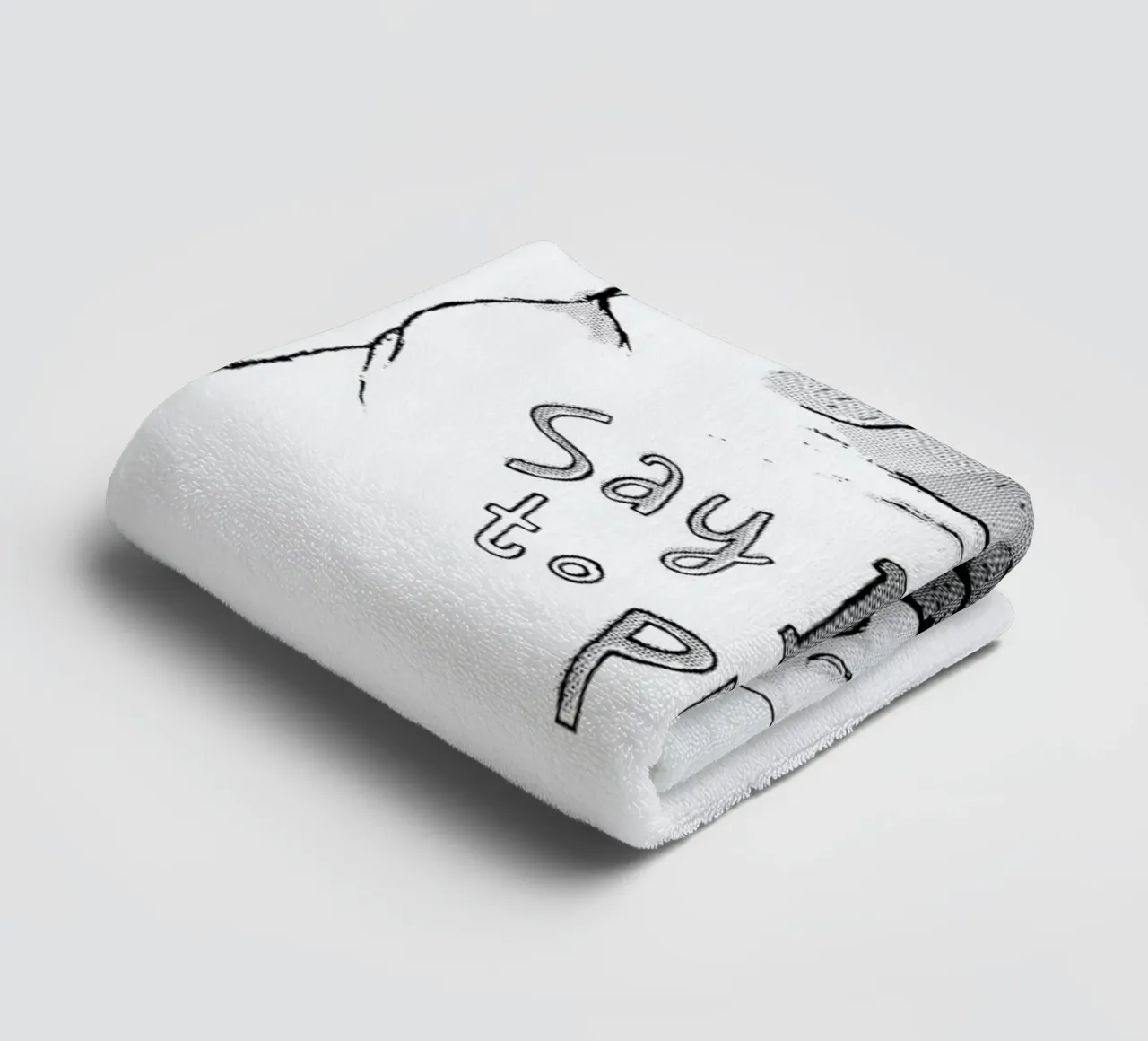 Say No to Pugs Handtuch von DinoMike