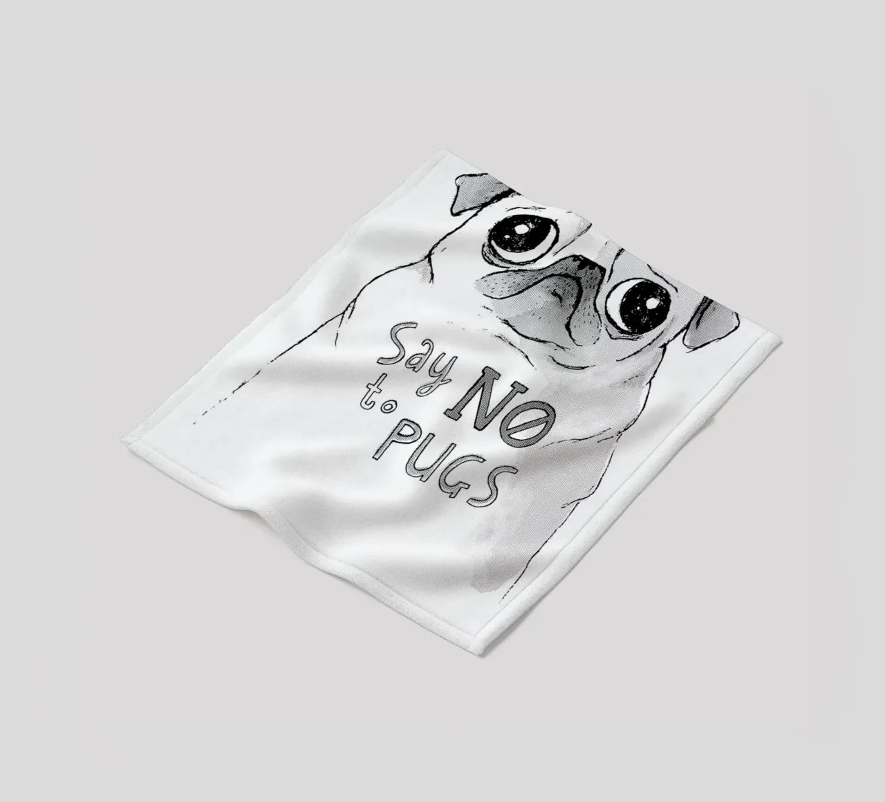 Say No to Pugs coperta in pile da DinoMike
