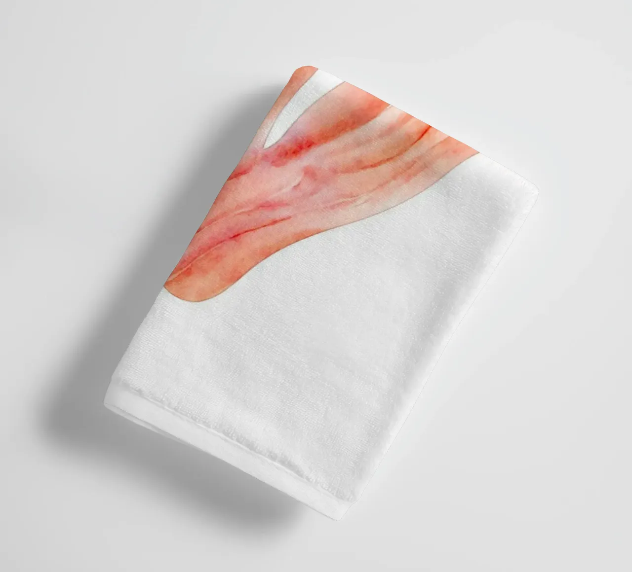 Acquerello di corallo arancione tenue - Ocean Reef Art asciugamano da bagno da ClubArt
