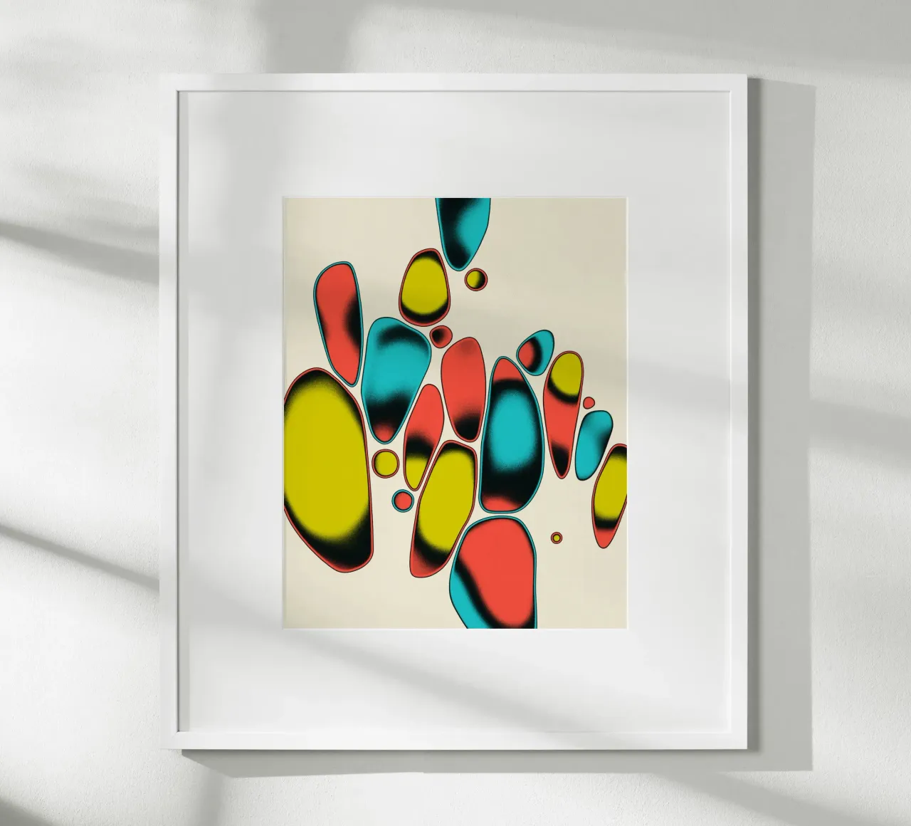 JAZZ COSMICO 2 poster con telaio in alluminio da Jazzberry Blue