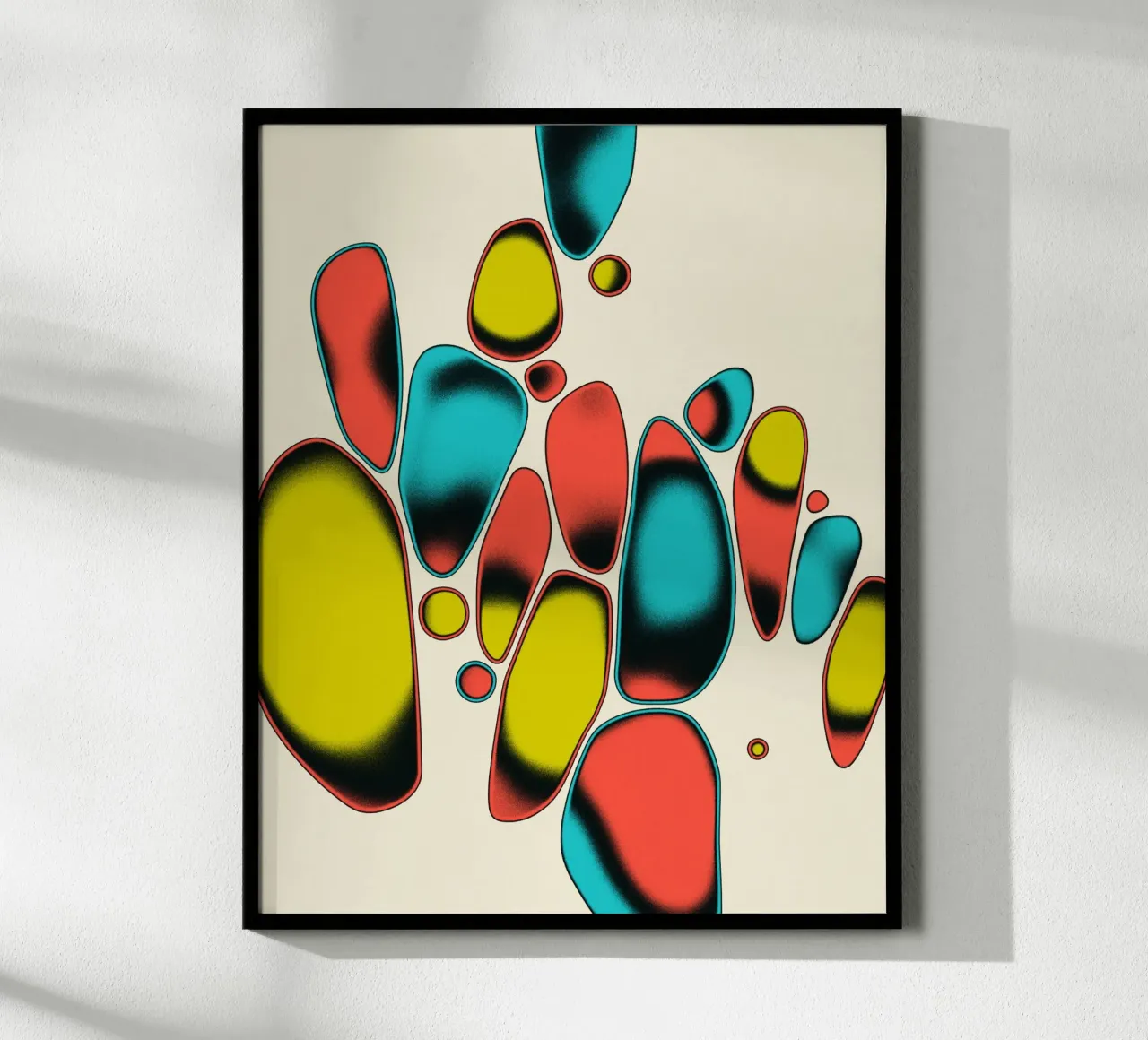 JAZZ COSMICO 2 poster con telaio in alluminio da Jazzberry Blue