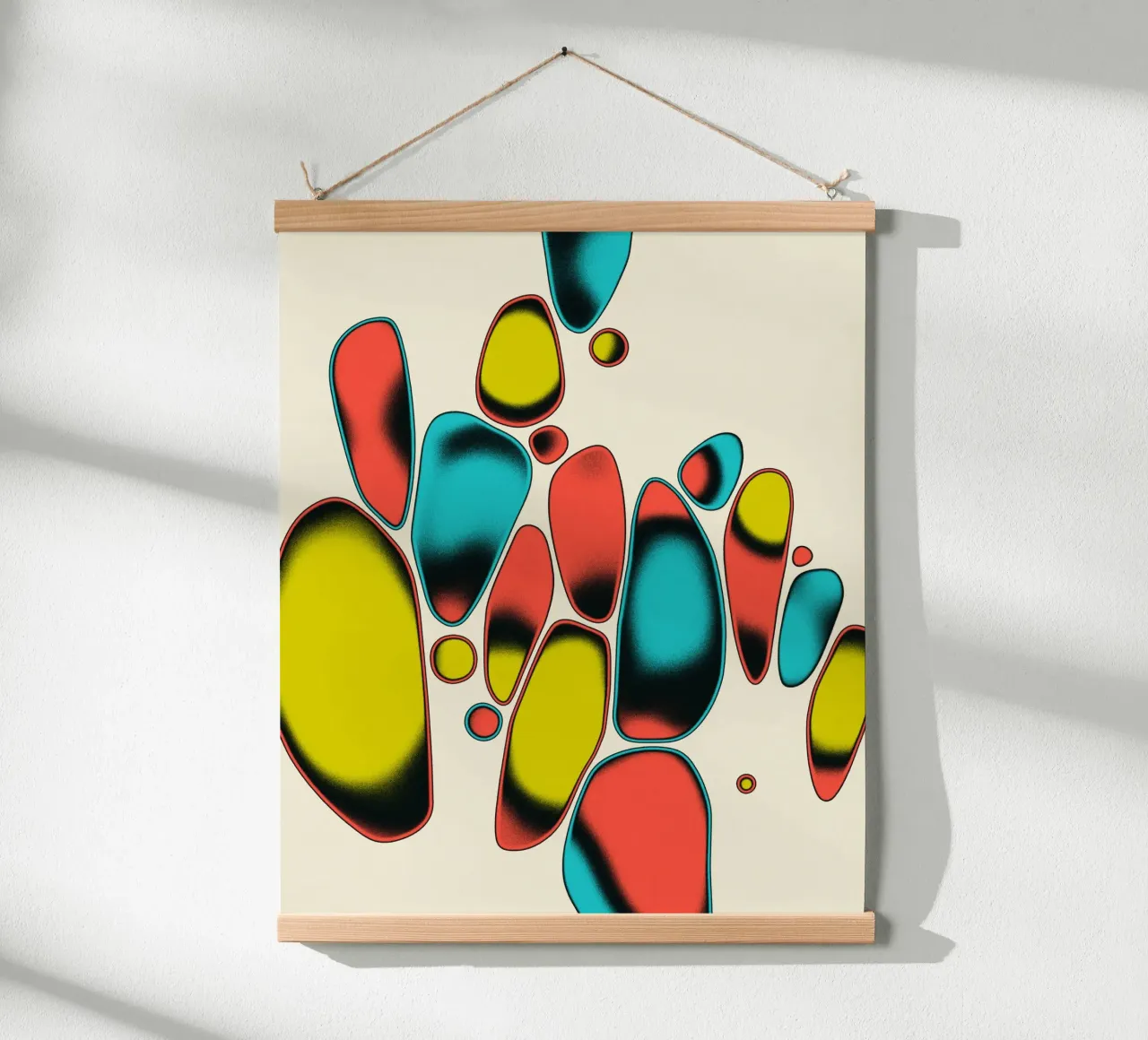 JAZZ COSMICO 2 poster con telaio in alluminio da Jazzberry Blue