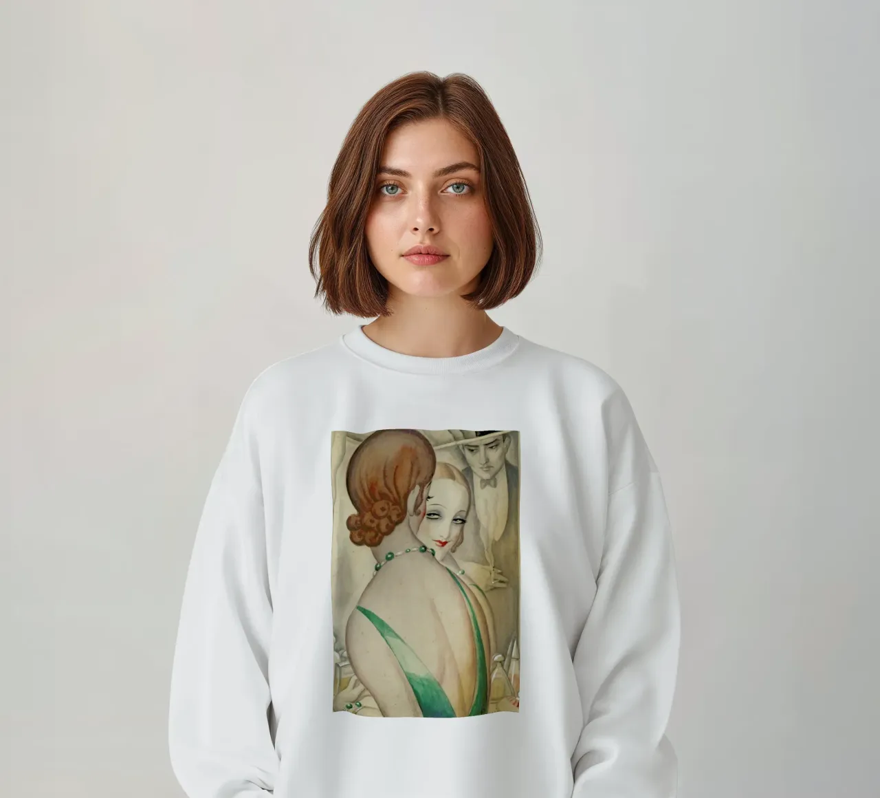 Gerda Wegener - At The Mirror felpa da Vintage by JUNIQE