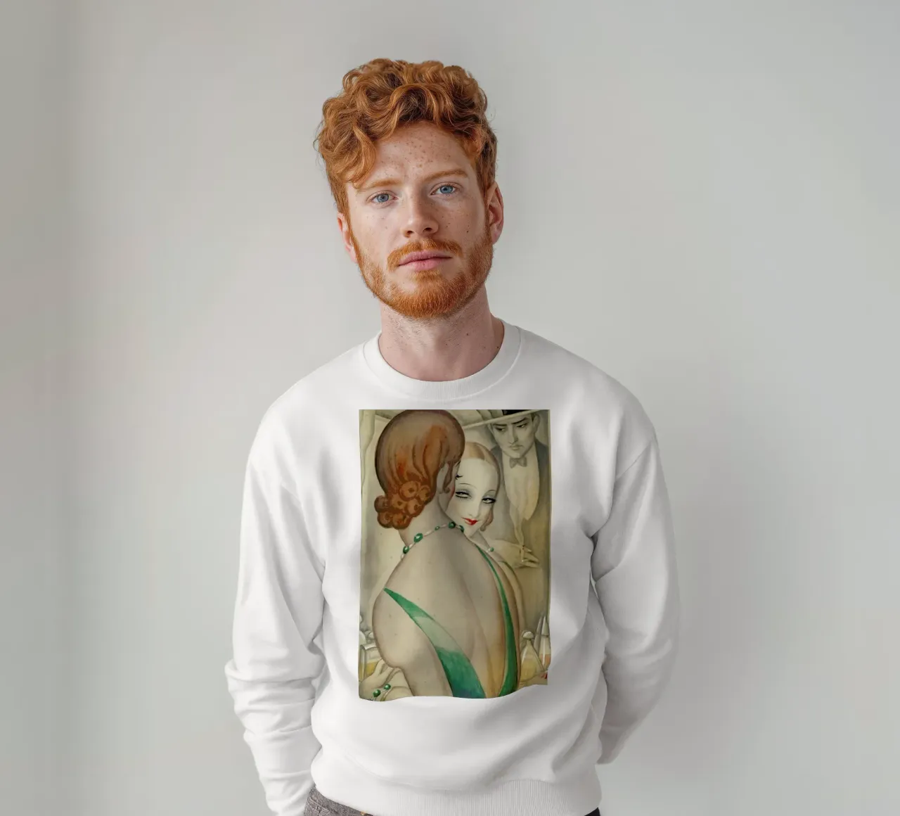 Gerda Wegener - At The Mirror Sweatshirt von Vintage by JUNIQE
