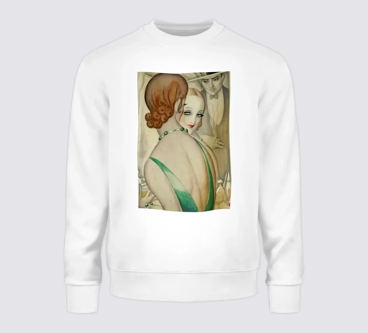 Gerda Wegener - At The Mirror Sweatshirt von Vintage by JUNIQE