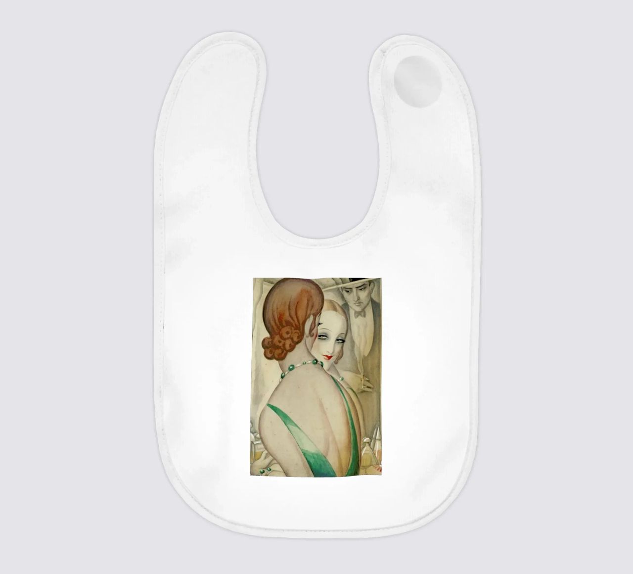Gerda Wegener - At The Mirror bavaglino da Vintage by JUNIQE