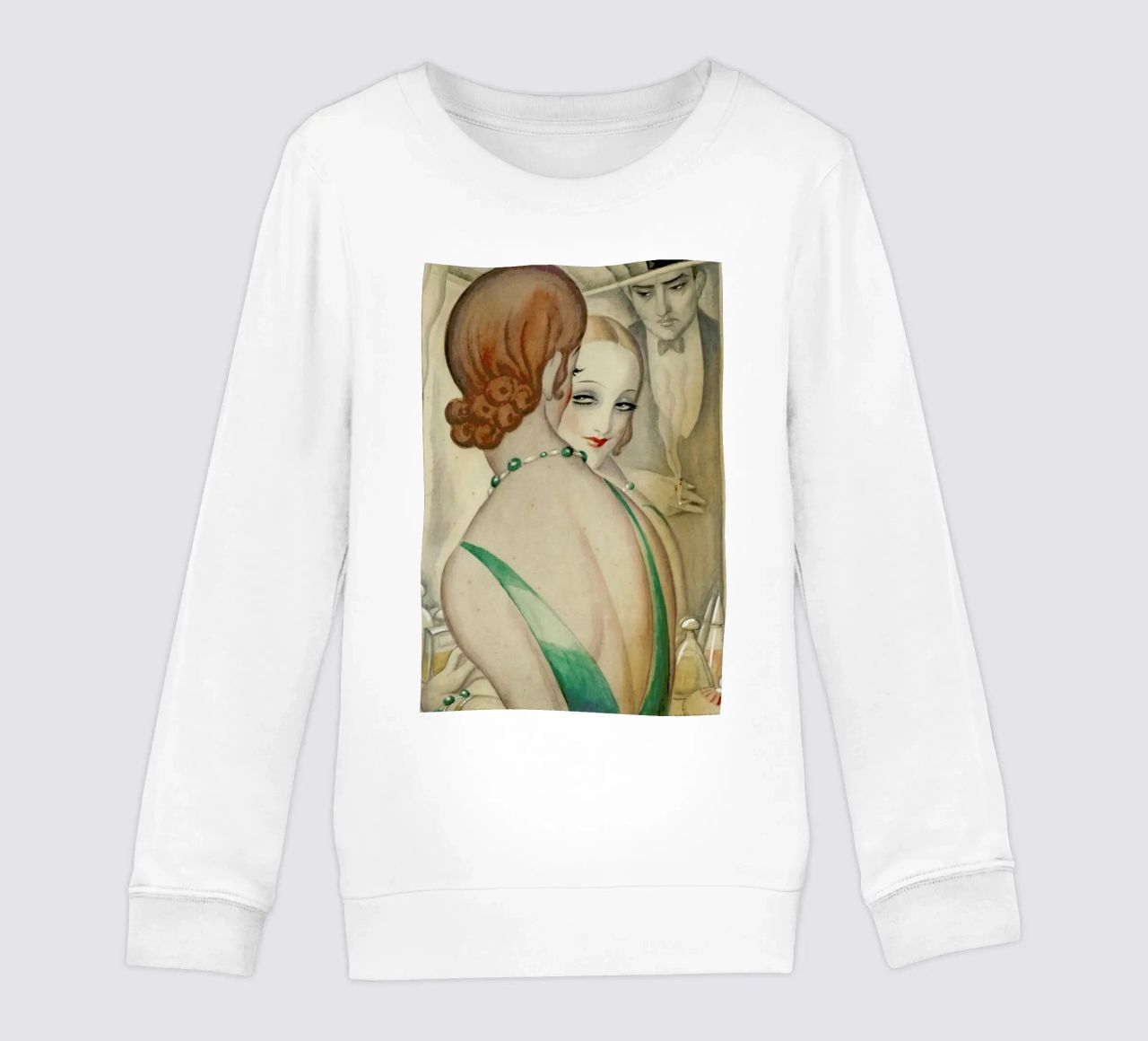 Gerda Wegener - At The Mirror felpa bambino da Vintage by JUNIQE
