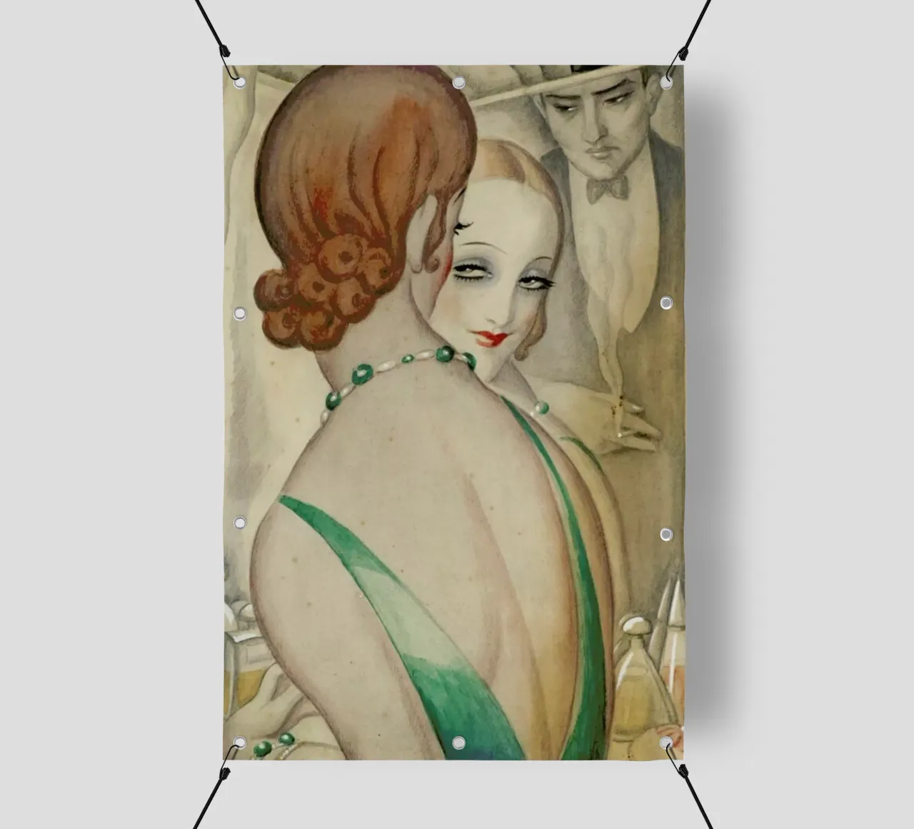 Gerda Wegener - At The Mirror telo in pvc da Vintage by JUNIQE