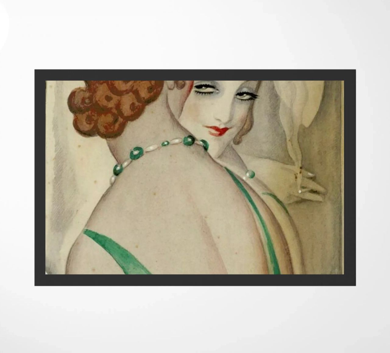 Gerda Wegener - At The Mirror zerbino da Vintage by JUNIQE