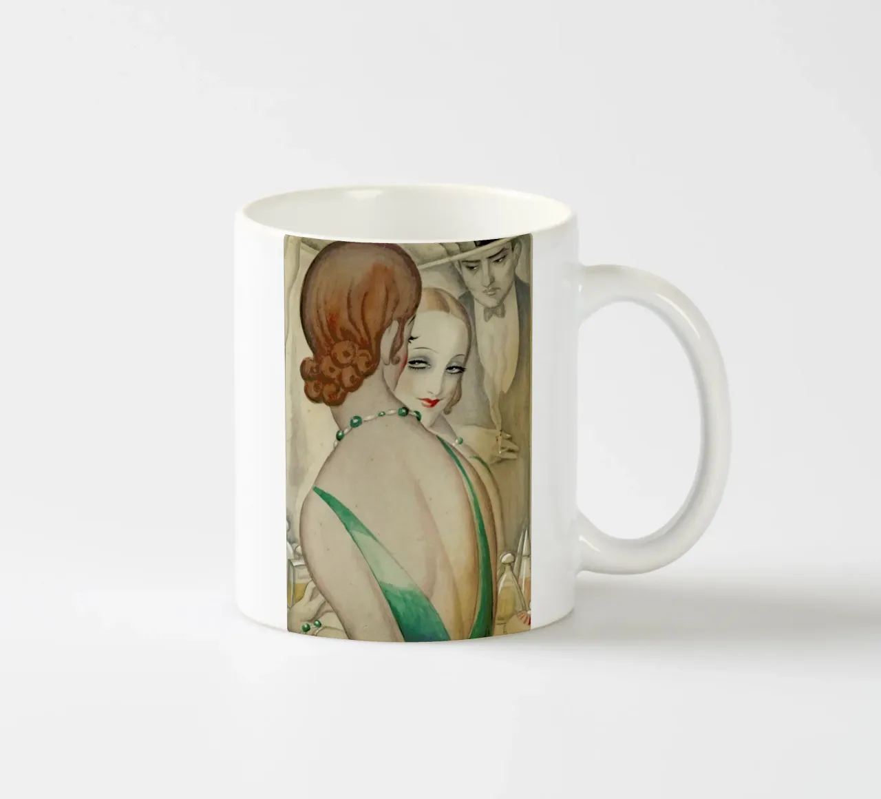 Gerda Wegener - At The Mirror ceramic mug by Vintage by JUNIQE
