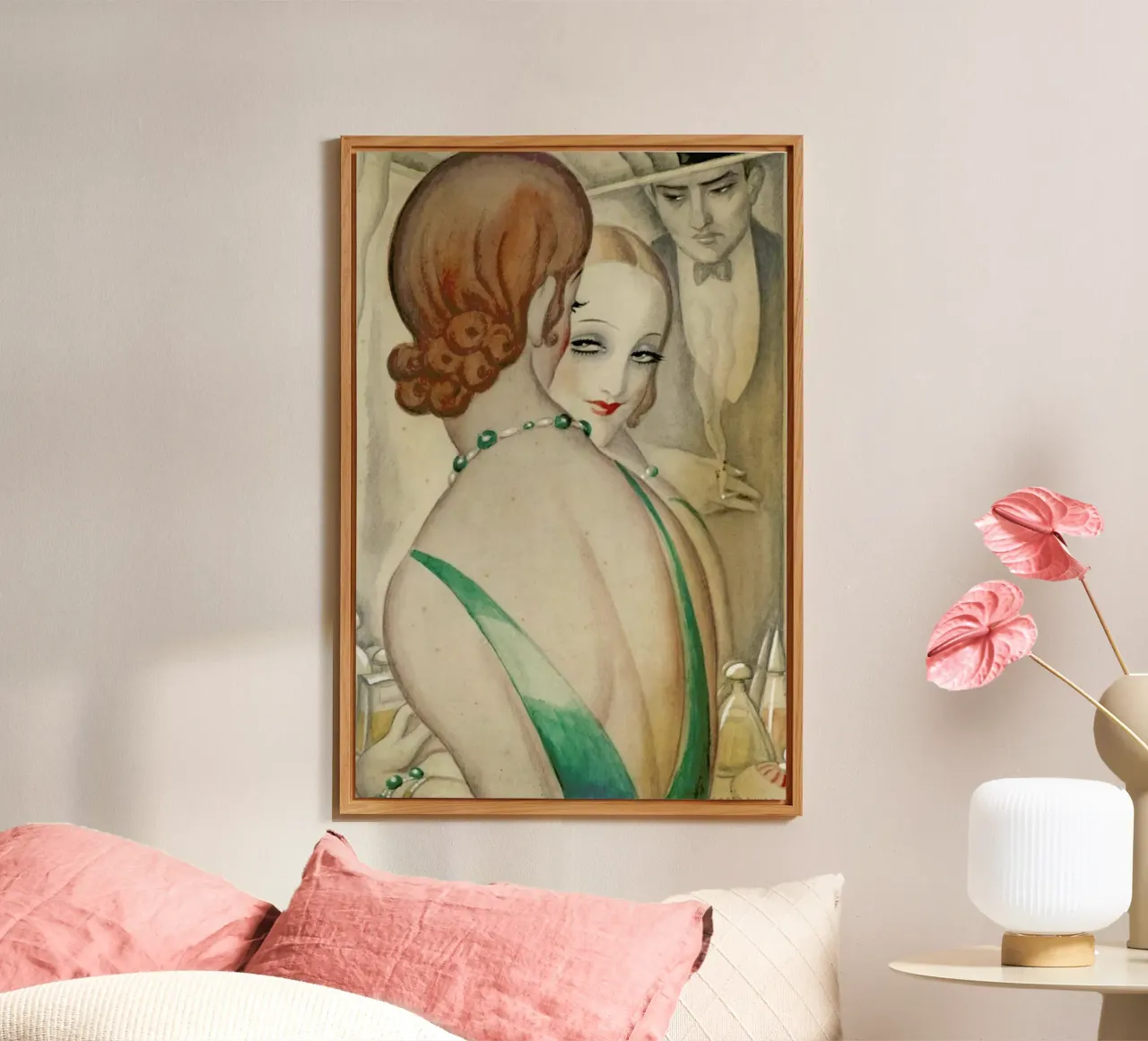 Gerda Wegener - At The Mirror alluminio dibond da Vintage by JUNIQE
