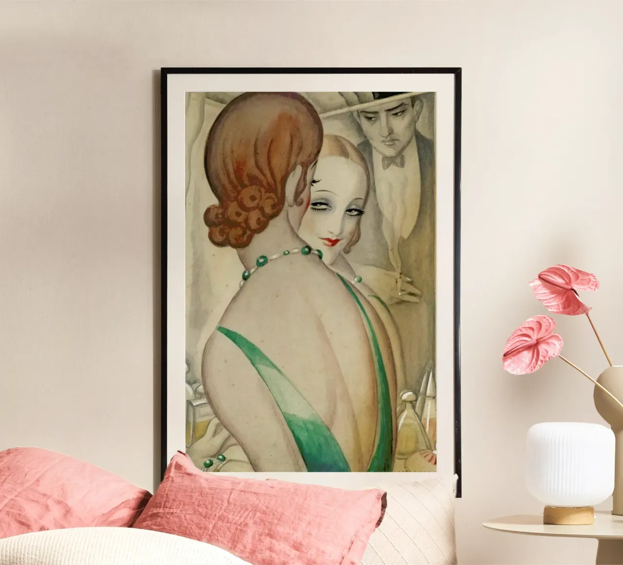 Gerda Wegener - At The Mirror carta hahnemühle da Vintage by JUNIQE