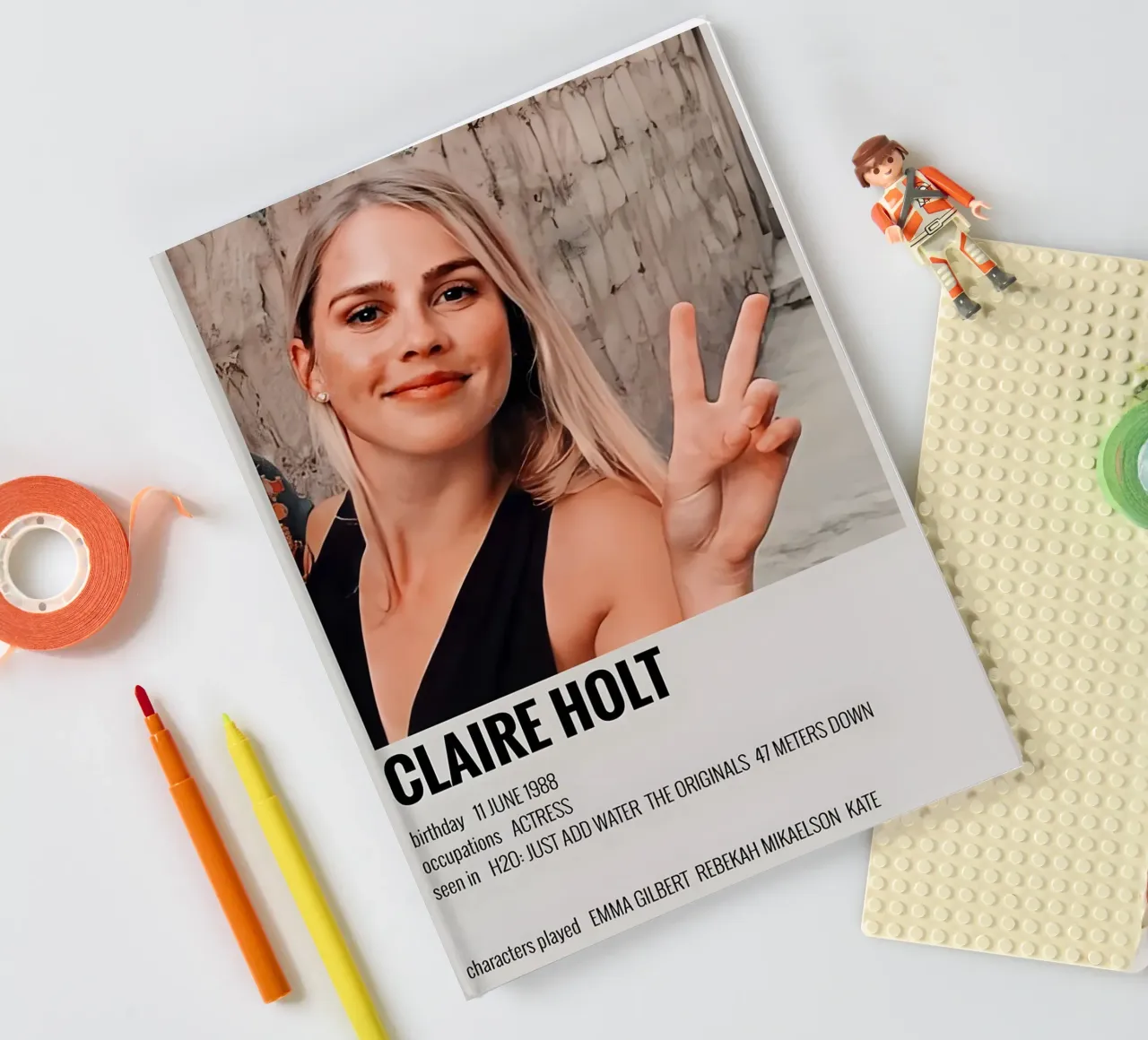 CLAIRE HOLT notebook by MVFminimalist
