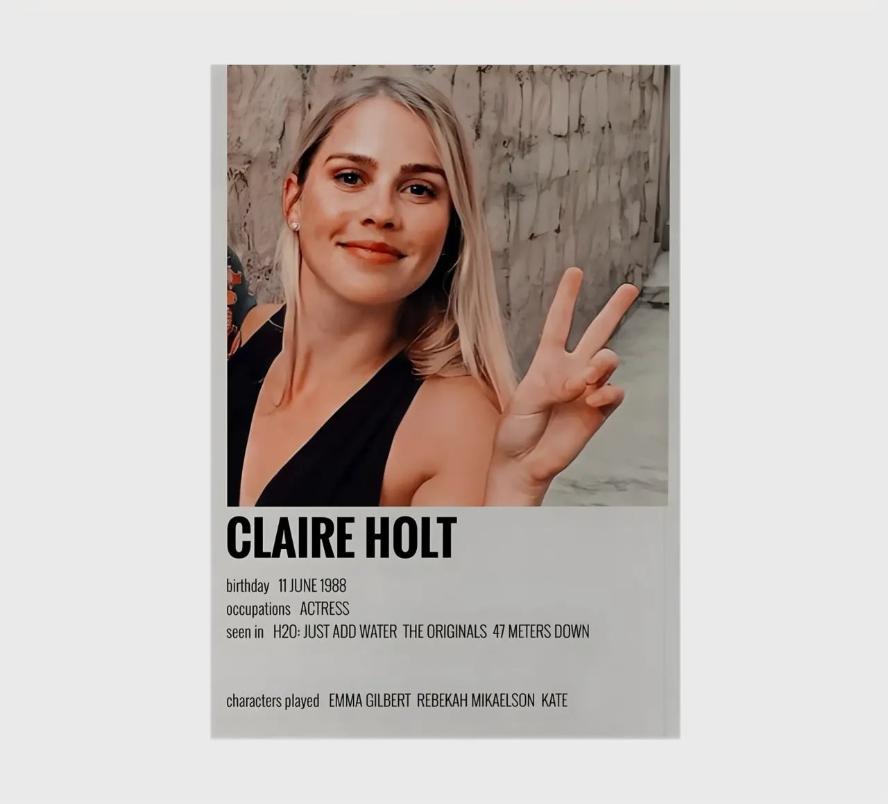 CLAIRE HOLT notebook by MVFminimalist