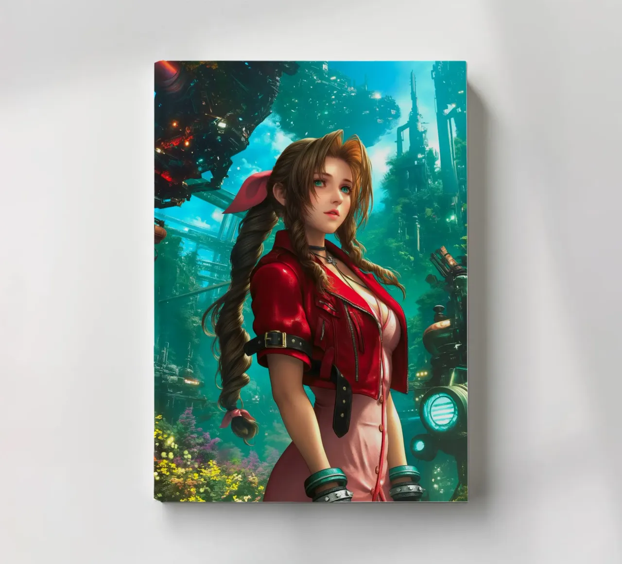 Aerith Final Fantasy VII FFVII FF7 notebook by Fleur de Lys