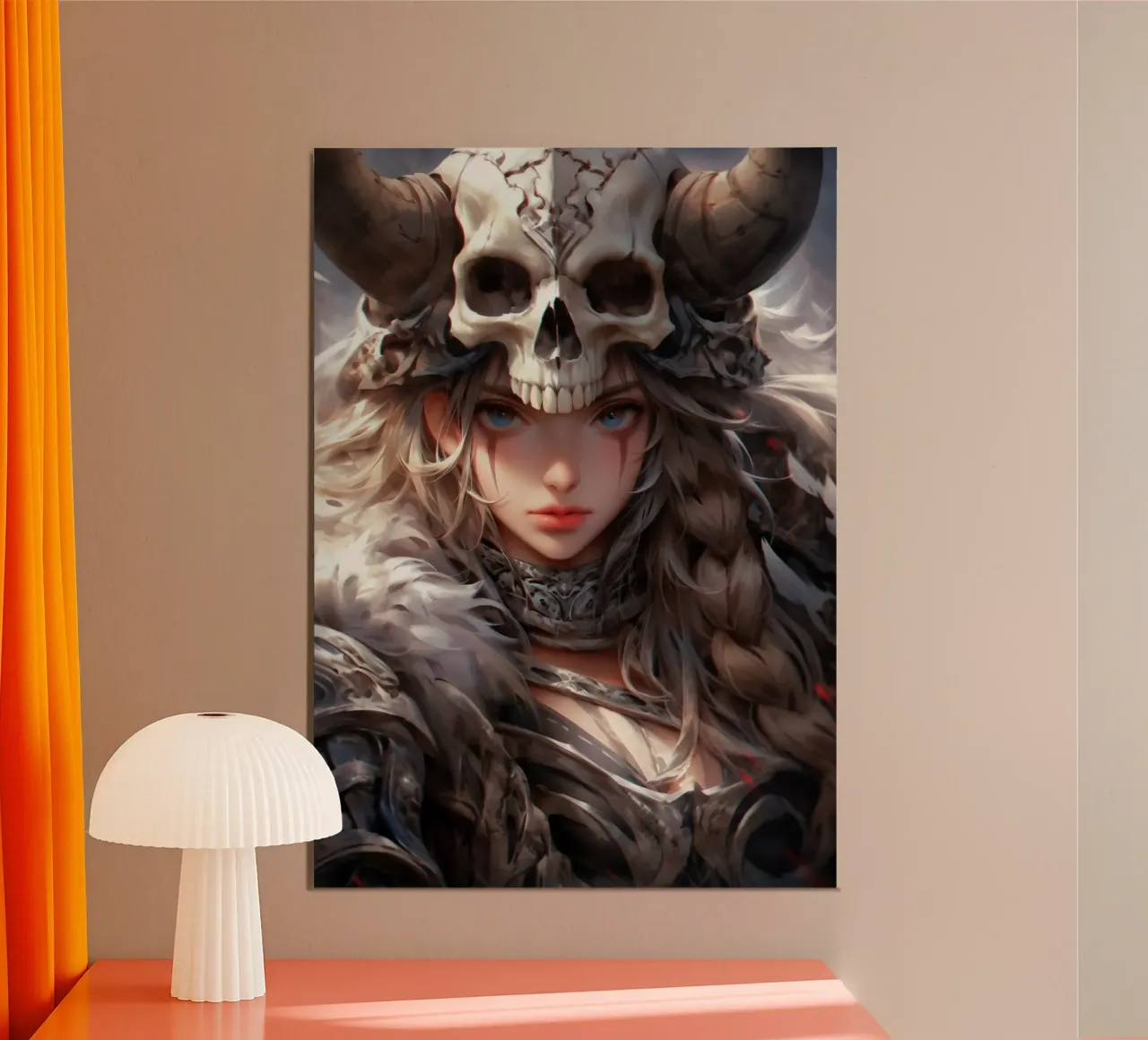 Anime Dea vichinga poster con telaio in plastica da Fleur de Lys