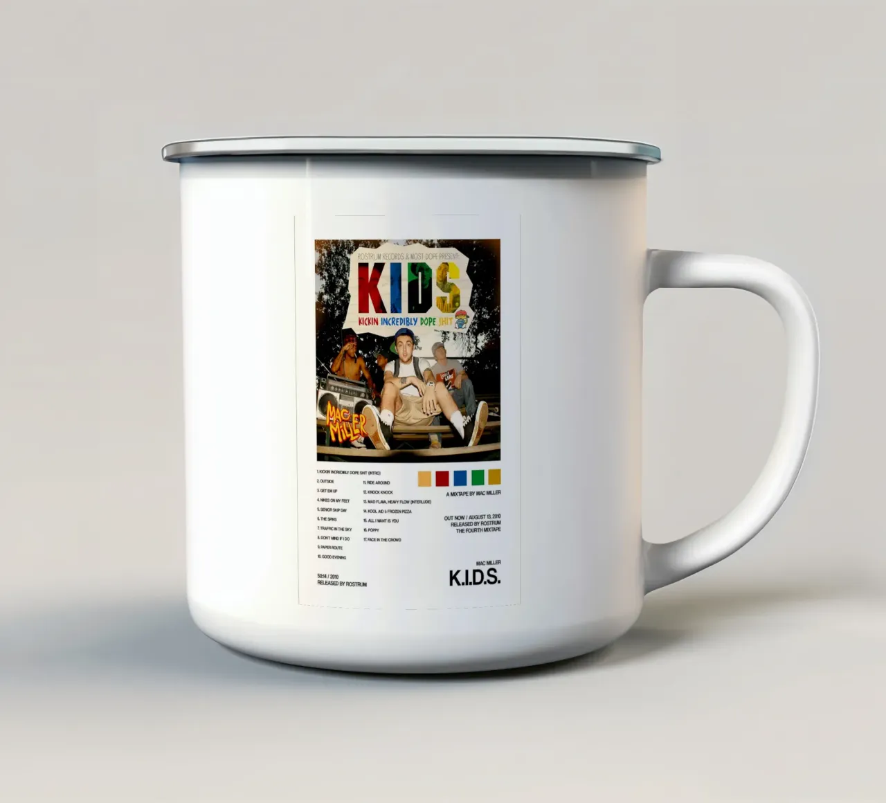 Other Version Minimalist Kids Album tazza in smalto da rockytamoe
