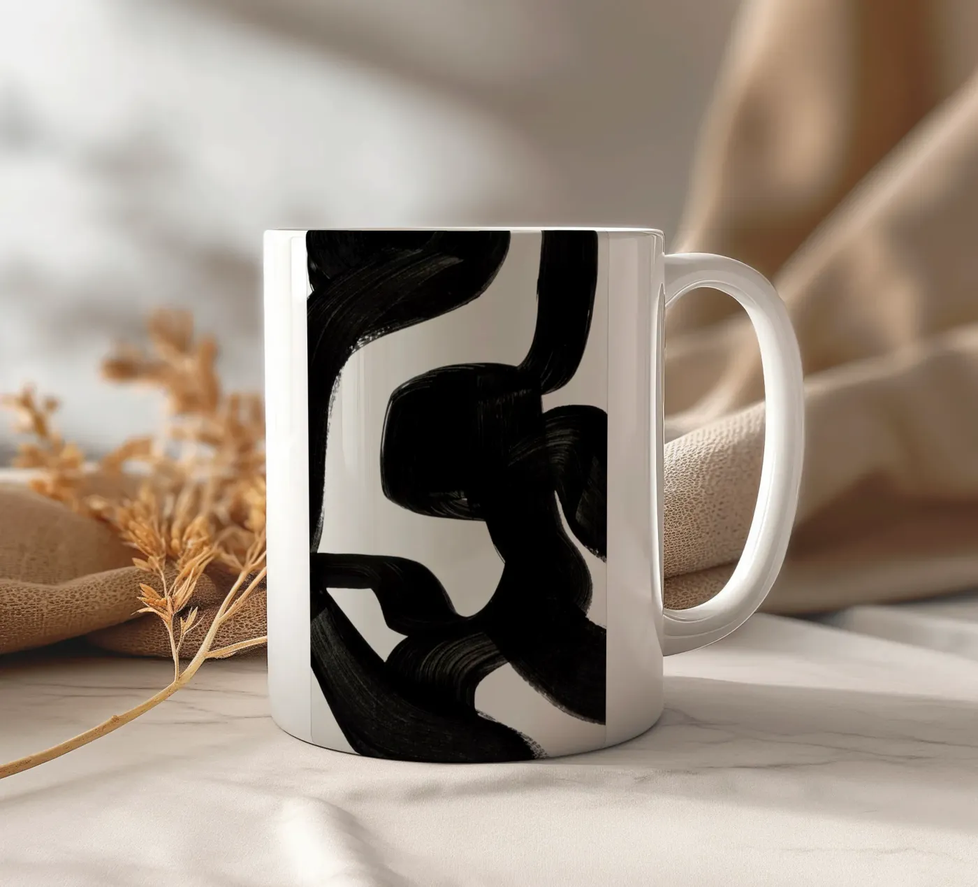Zebra ceramic mug by EnShape