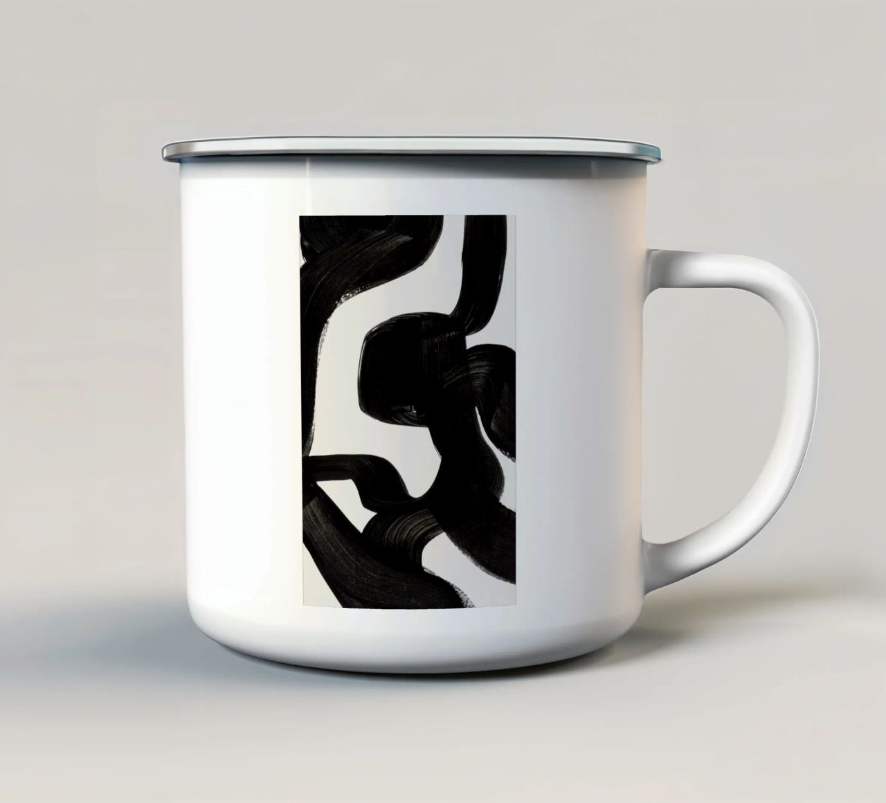 Zebra Emaille Tasse von EnShape