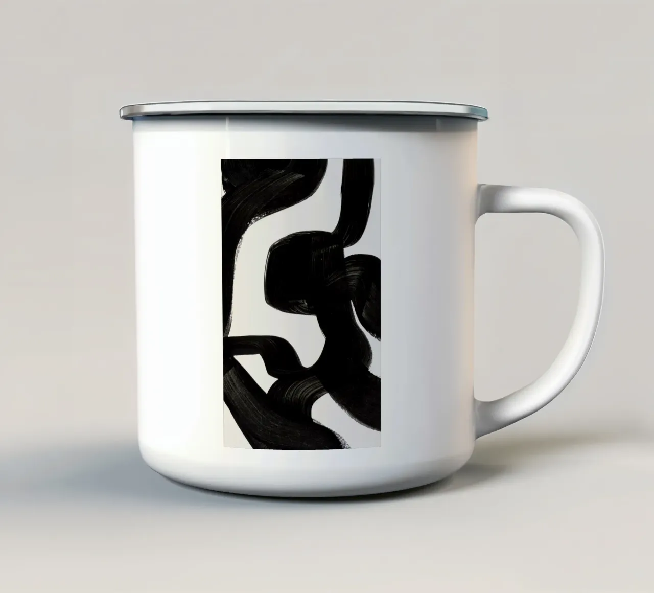 Zebra tazza in smalto da EnShape