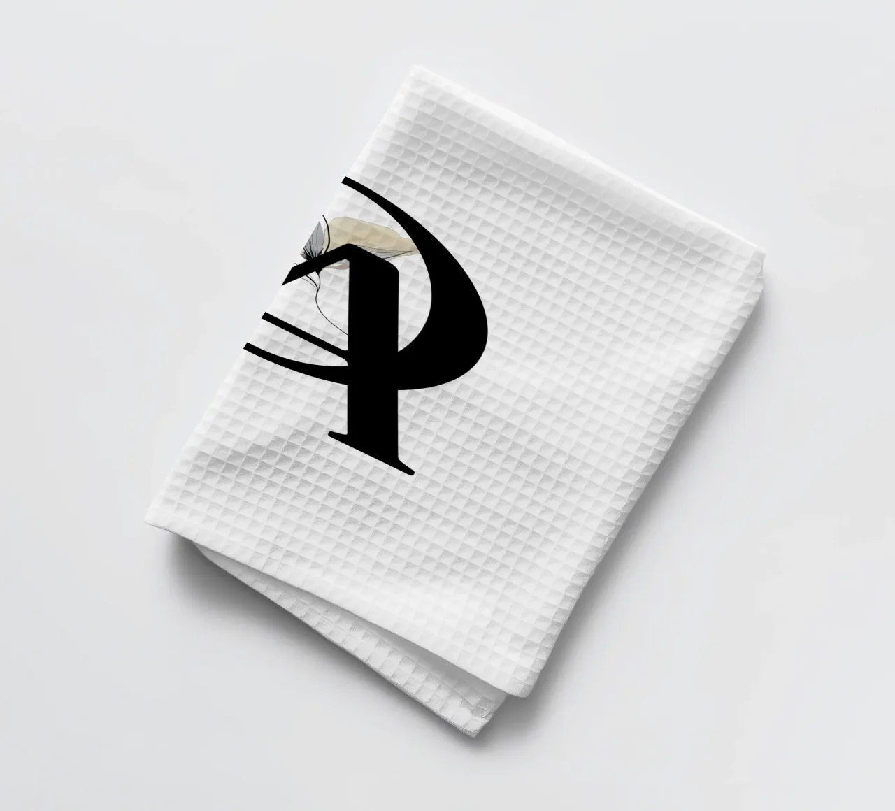 Lettera O e A - Design tipografico floreale canovaccio da cucina da StrindesignStudio