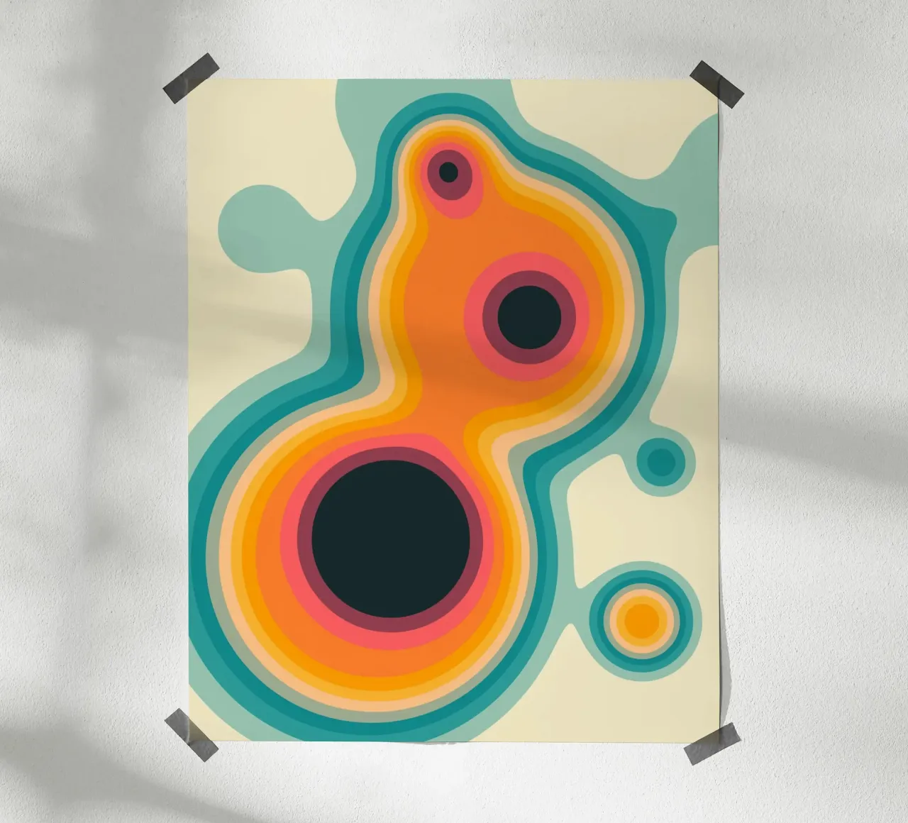 FLUX 2 poster con telaio in plastica da Jazzberry Blue