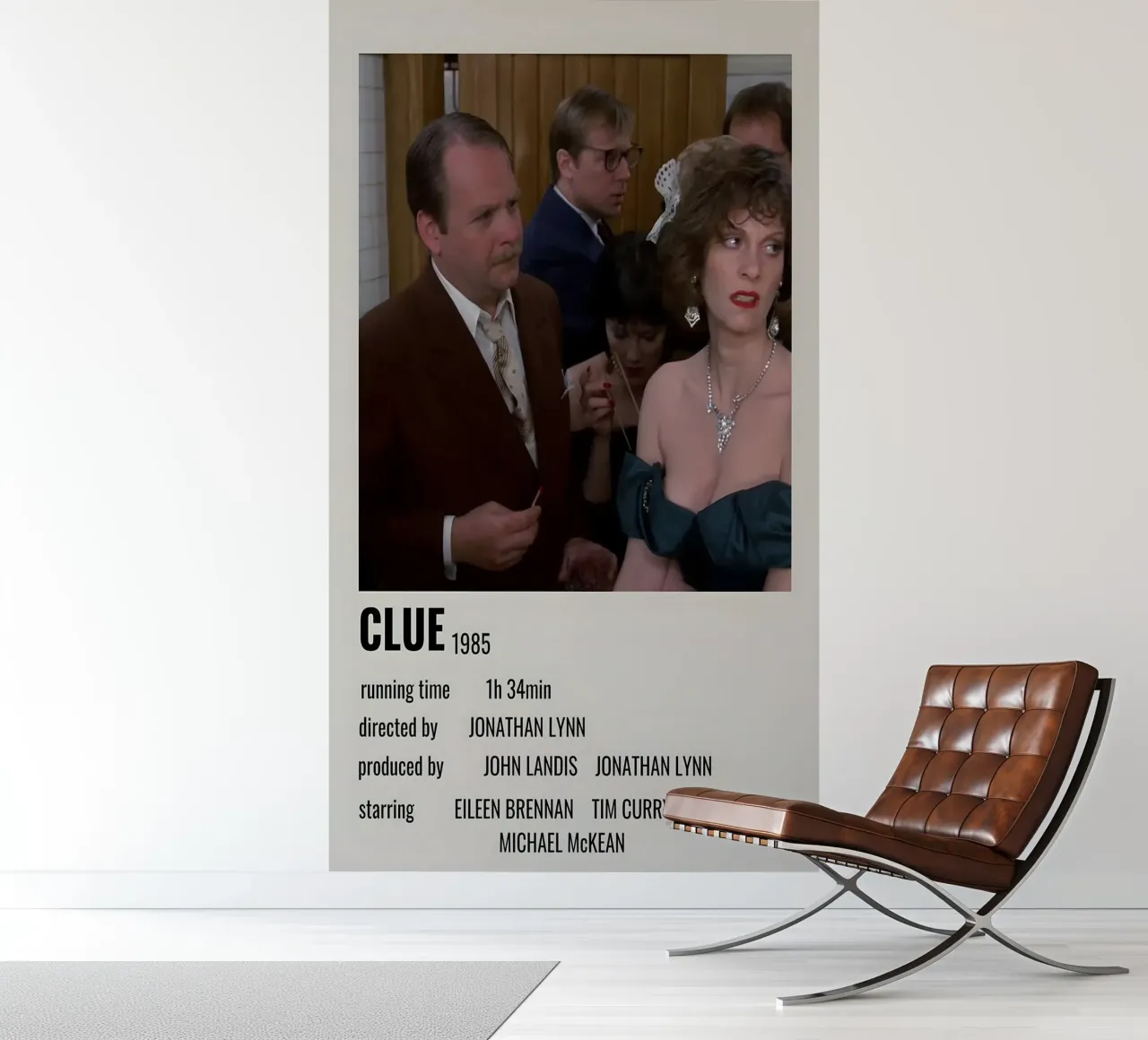 CLUE 1985 carta da parati fotografica da MVFminimalist