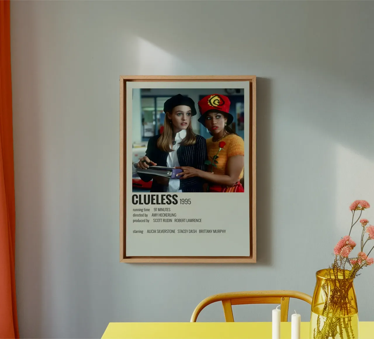 CLUELESS 1995 tela con Cornice a cassetta da MVFminimalist