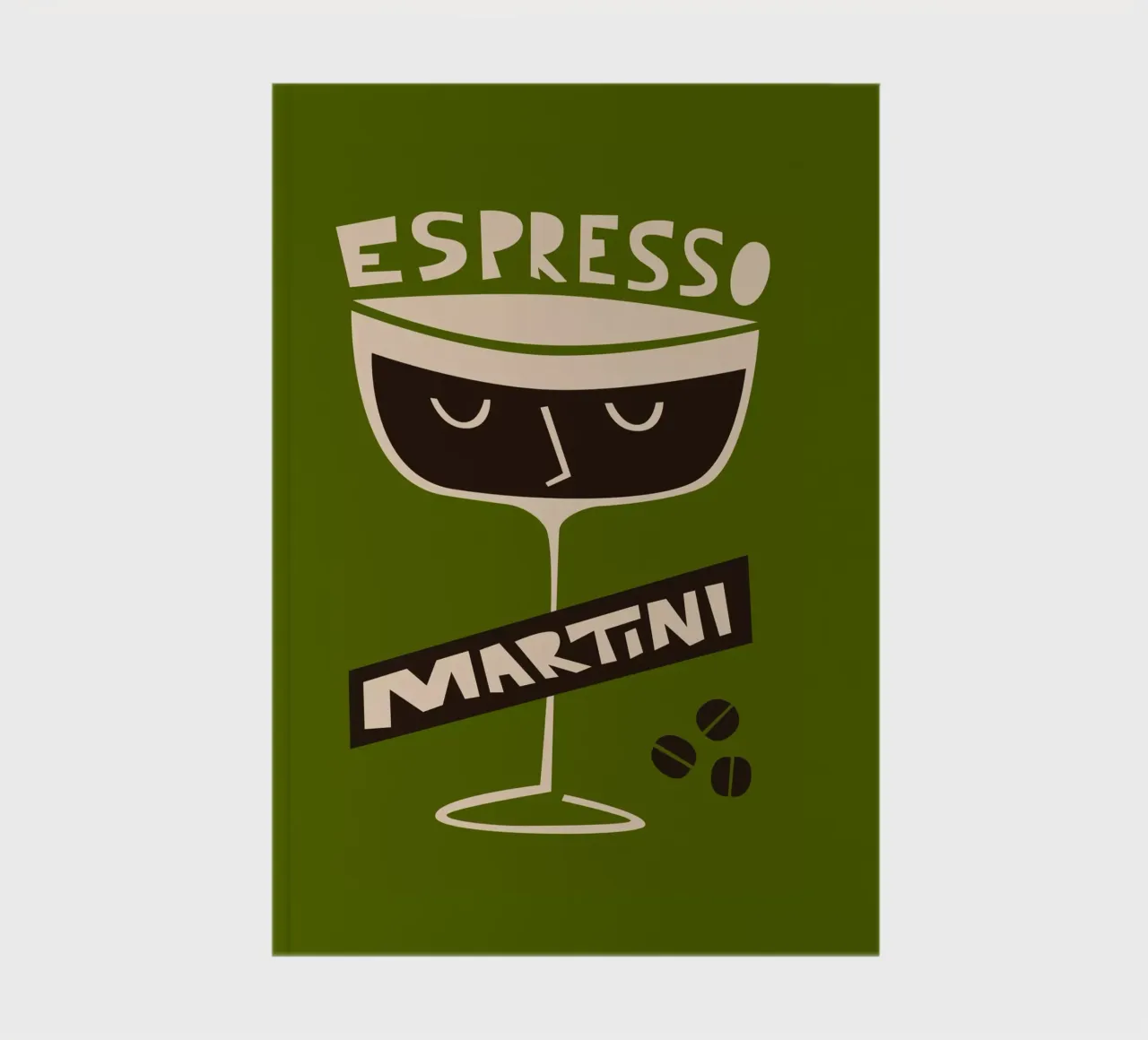 Espresso Martini Cocktail notebook by Fox & Velvet