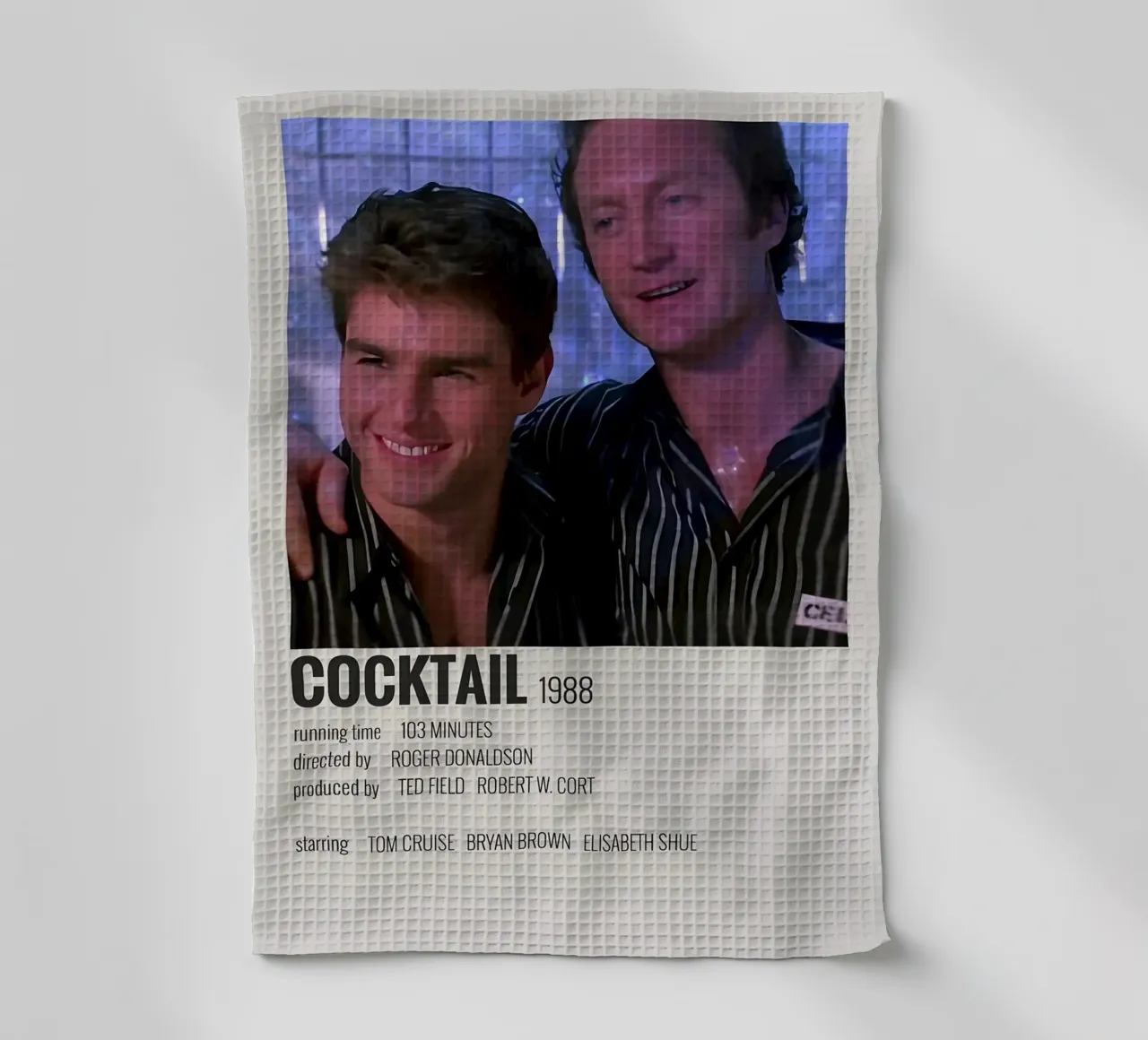 COCKTAIL 1988 tea towel by MVFminimalist