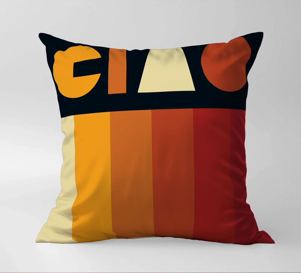 Ciao Retro Line Strip cuscino da Retro Boy Art