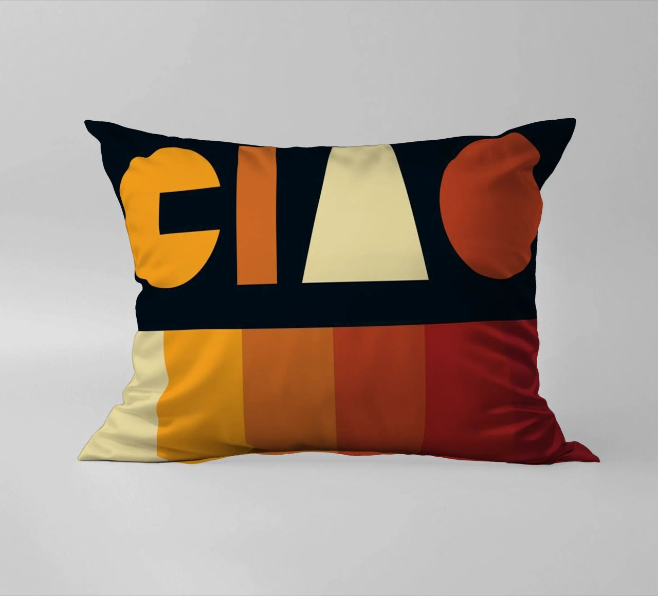 Ciao Retro Line Strip cuscino da Retro Boy Art