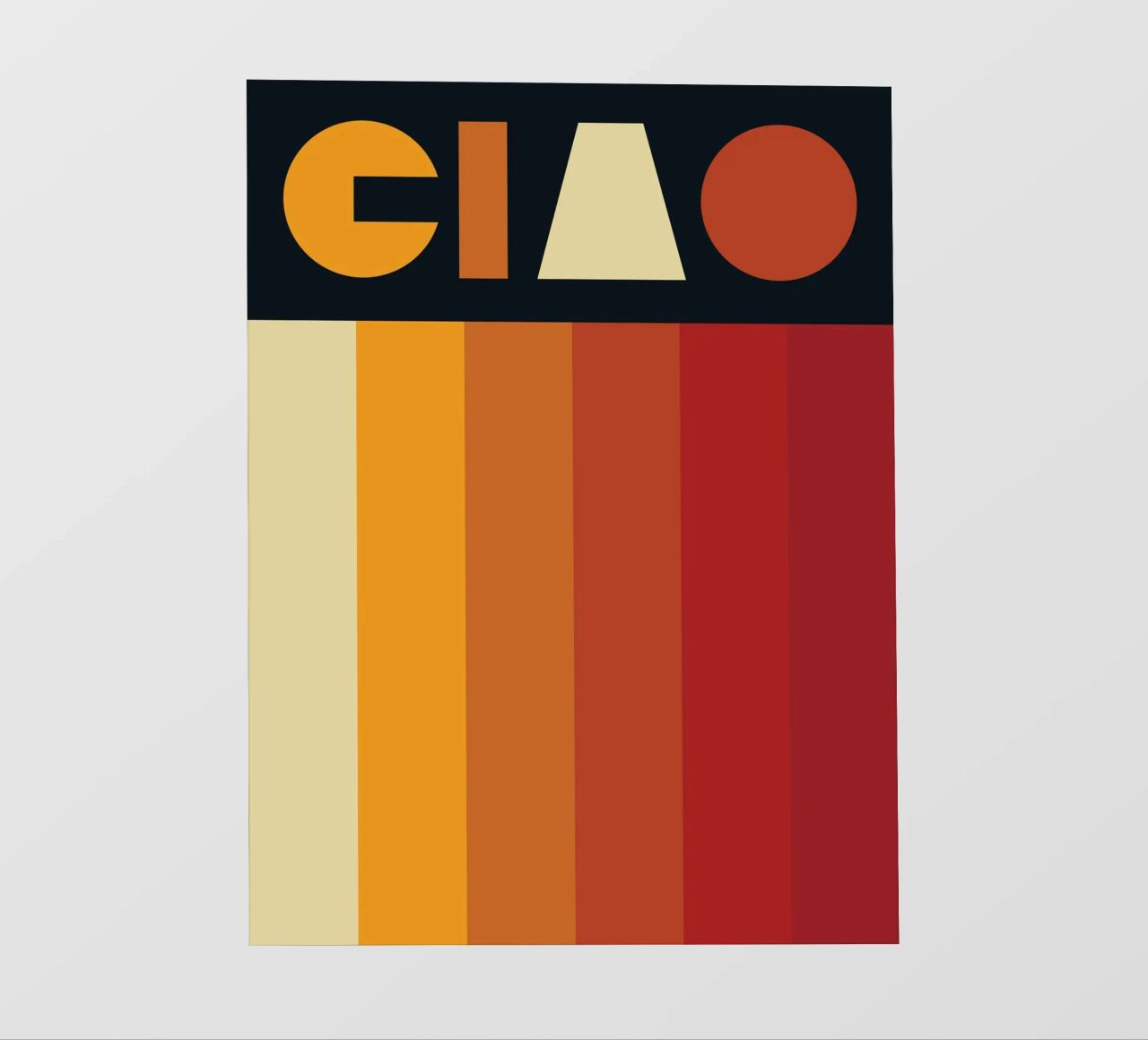 Ciao Retro Line Strip pellicola backlit da Retro Boy Art