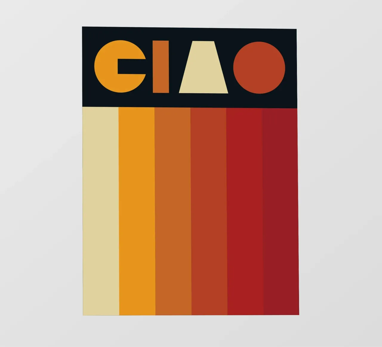 Ciao Retro Line Strip telo in pvc da Retro Boy Art