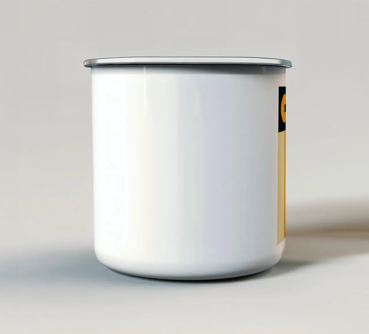 Hello Retro Line Strip mug en émail de Retro Boy Art
