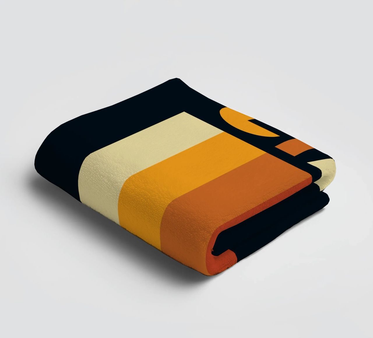 Hello Retro Line Strip towel by Retro Boy Art