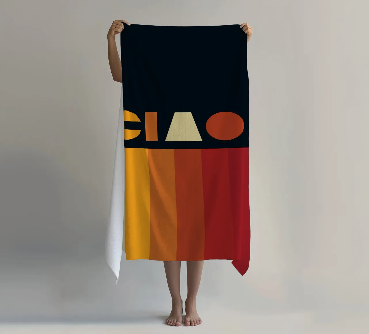 Ciao Retro Line Strip telo mare da Retro Boy Art