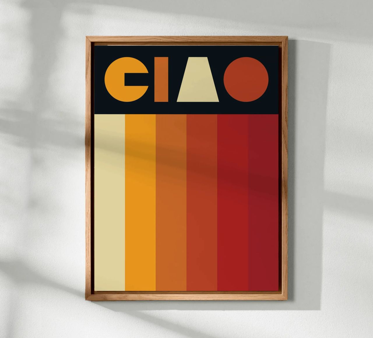 Ciao Retro Line Strip alluminio dibond da Retro Boy Art