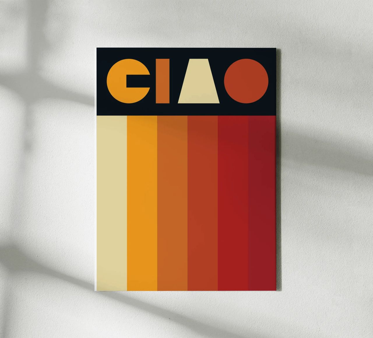 Hello Retro Line Strip canvas by Retro Boy Art