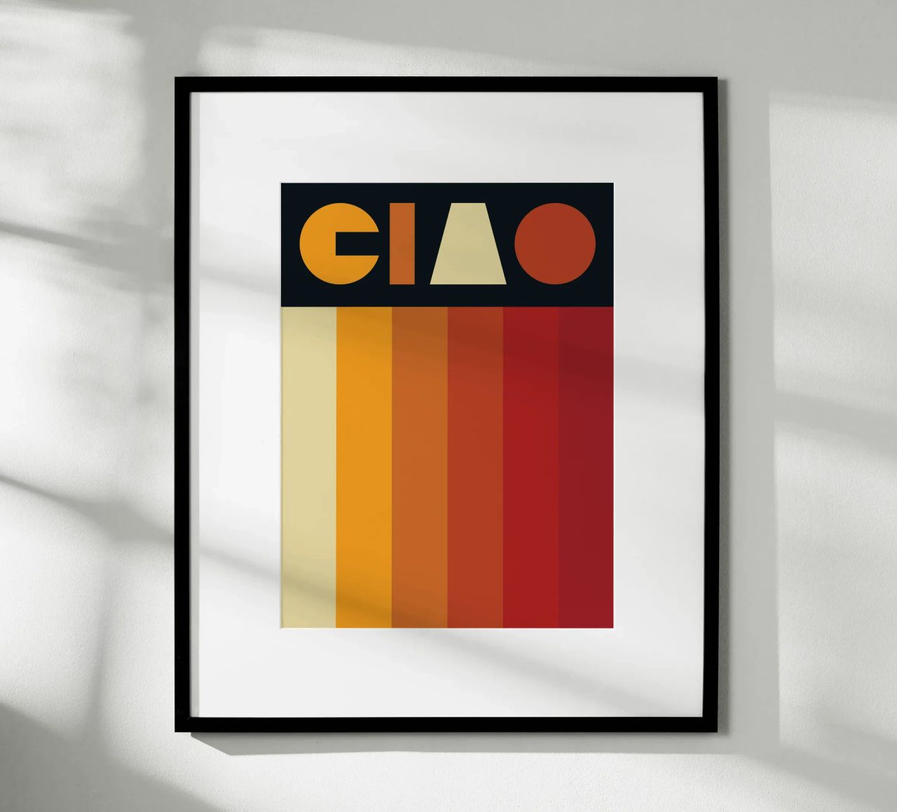Hello Retro Line Strip poster de Retro Boy Art