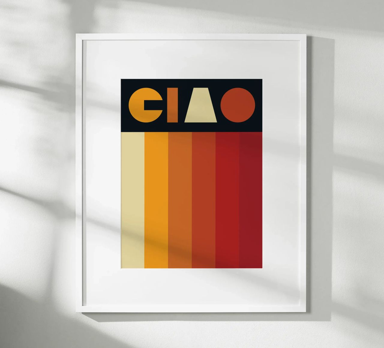 Hello Retro Line Strip poster de Retro Boy Art