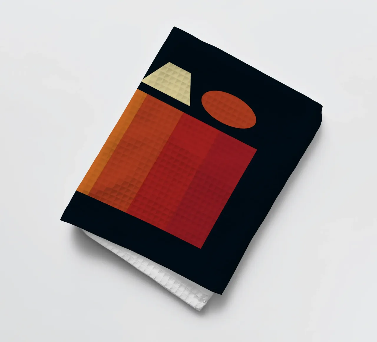 Hallo Retro Lijnstrook theedoek van Retro Boy Art