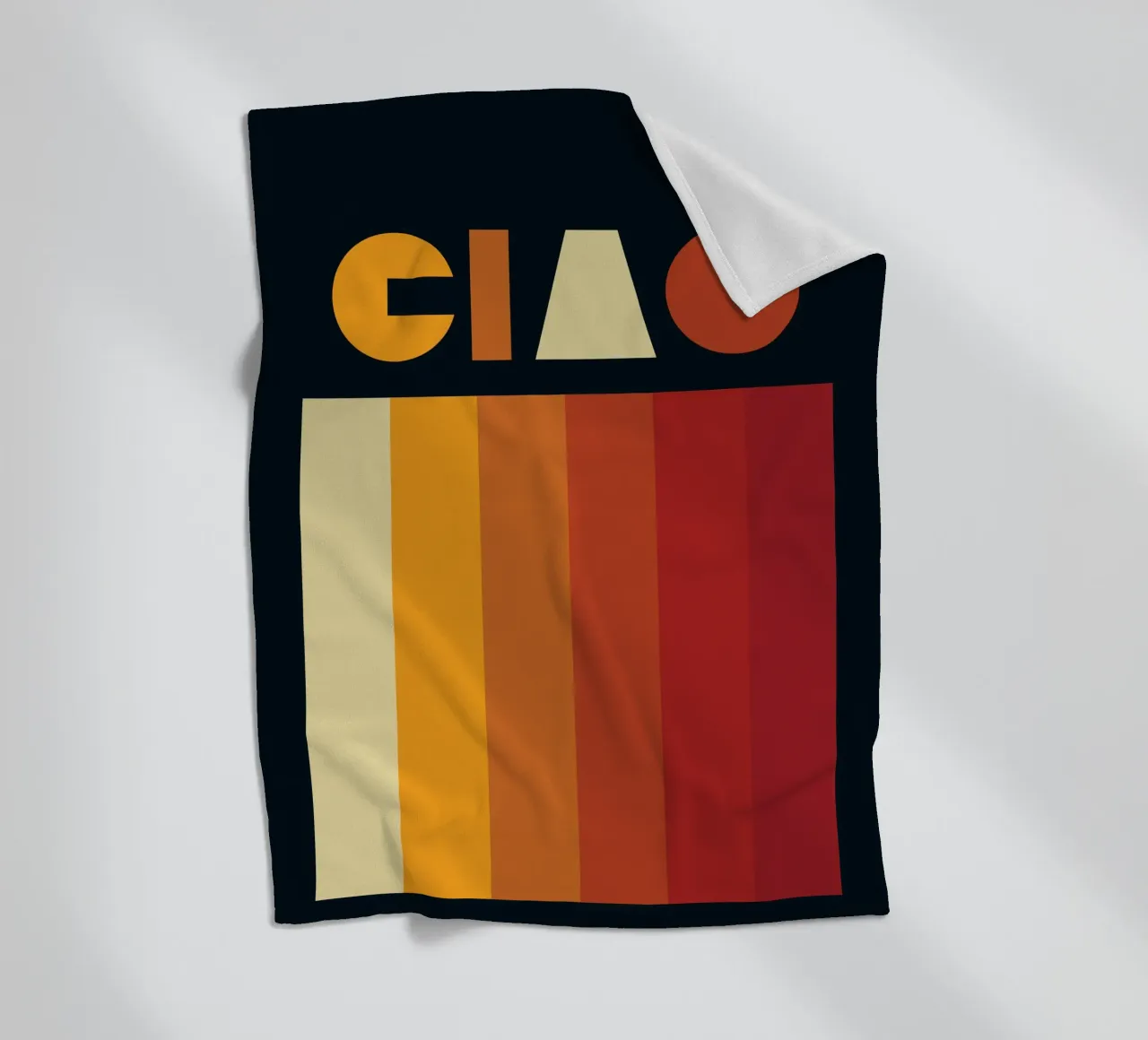 Ciao Retro Line Strip coperta in pile da Retro Boy Art