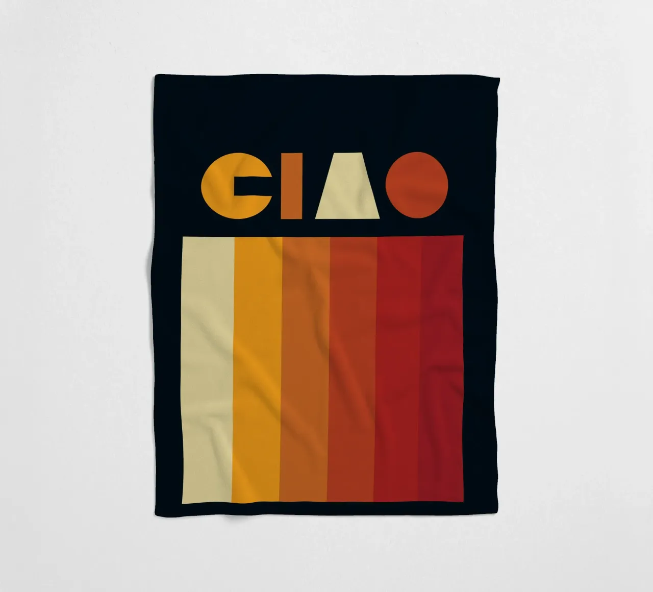 Ciao Retro Line Strip coperta in pile da Retro Boy Art