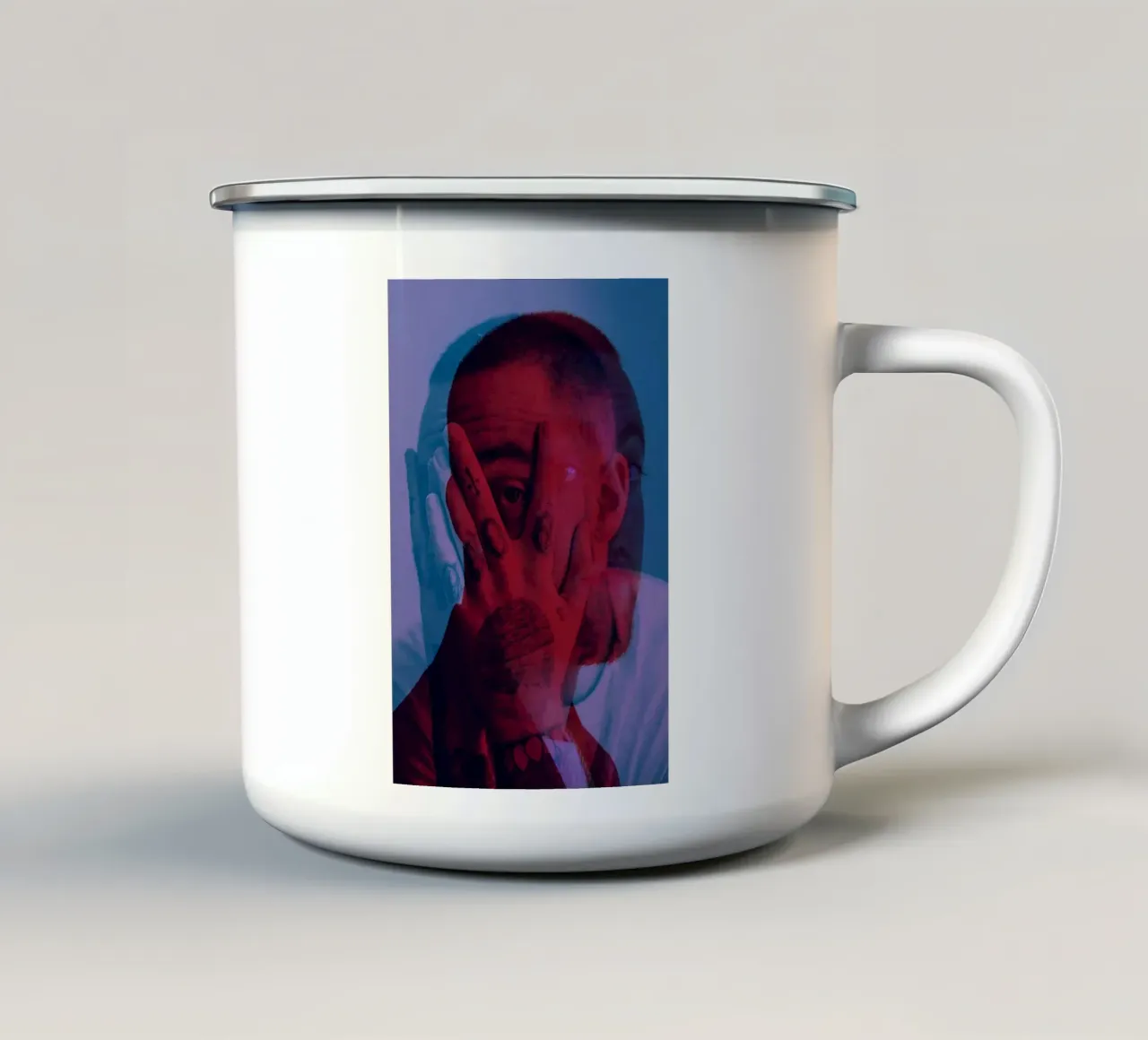 Faces Style Poster tazza in smalto da rockytamoe