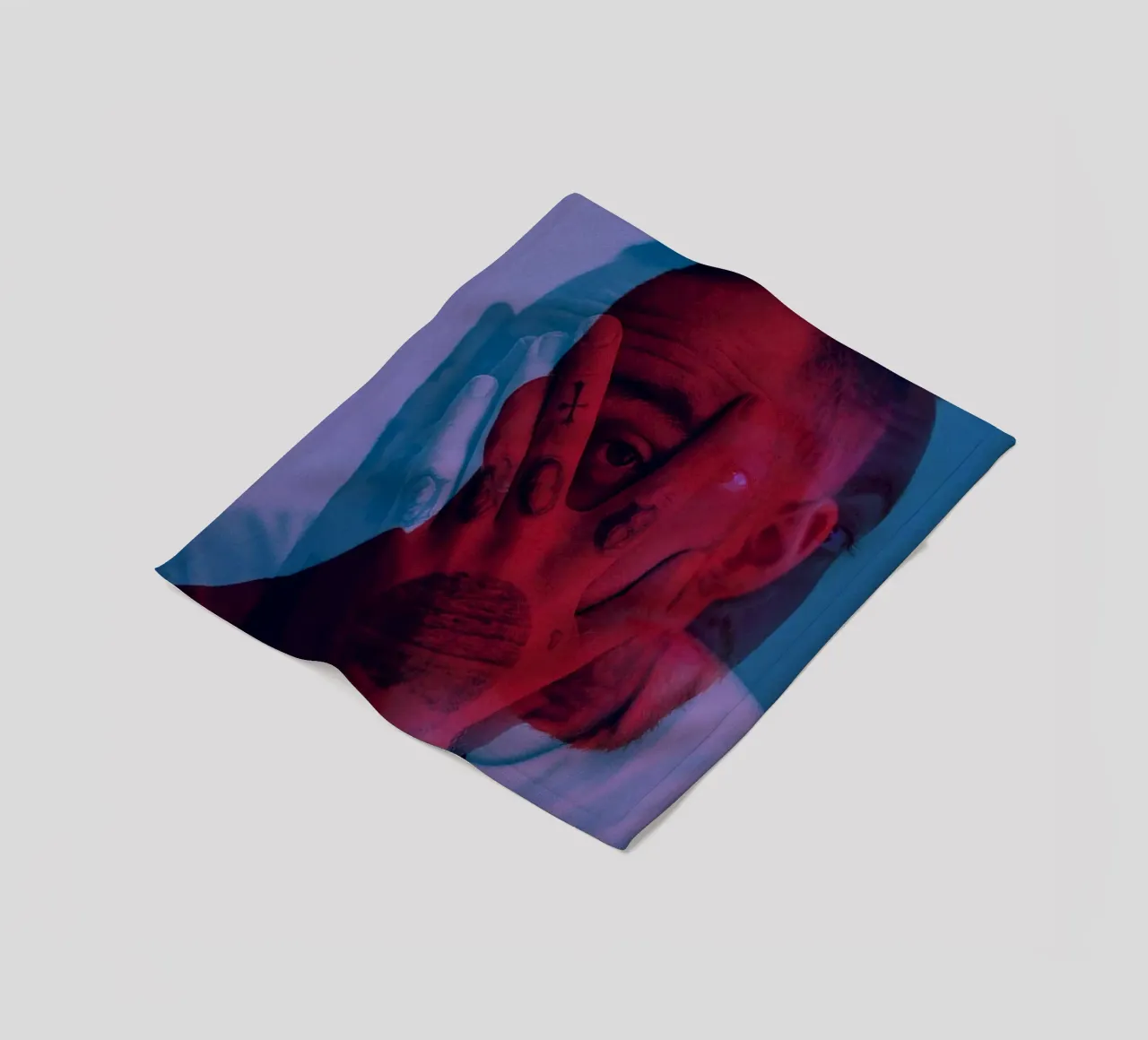 Faces Style Poster Fleecedecke von rockytamoe