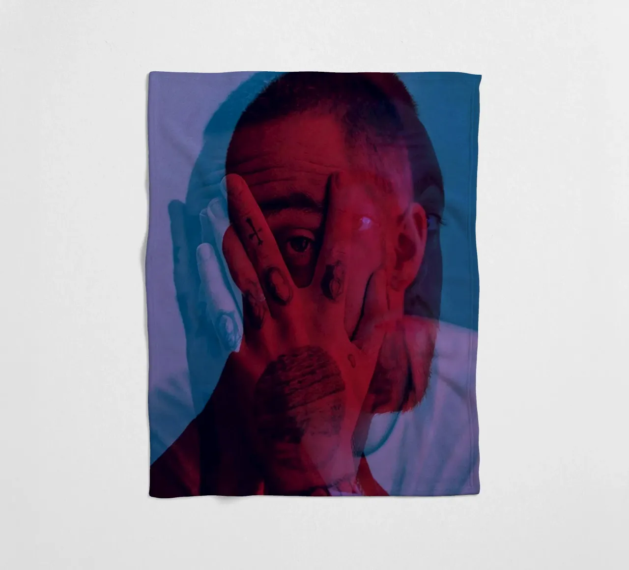 Faces Style Poster Fleecedecke von rockytamoe