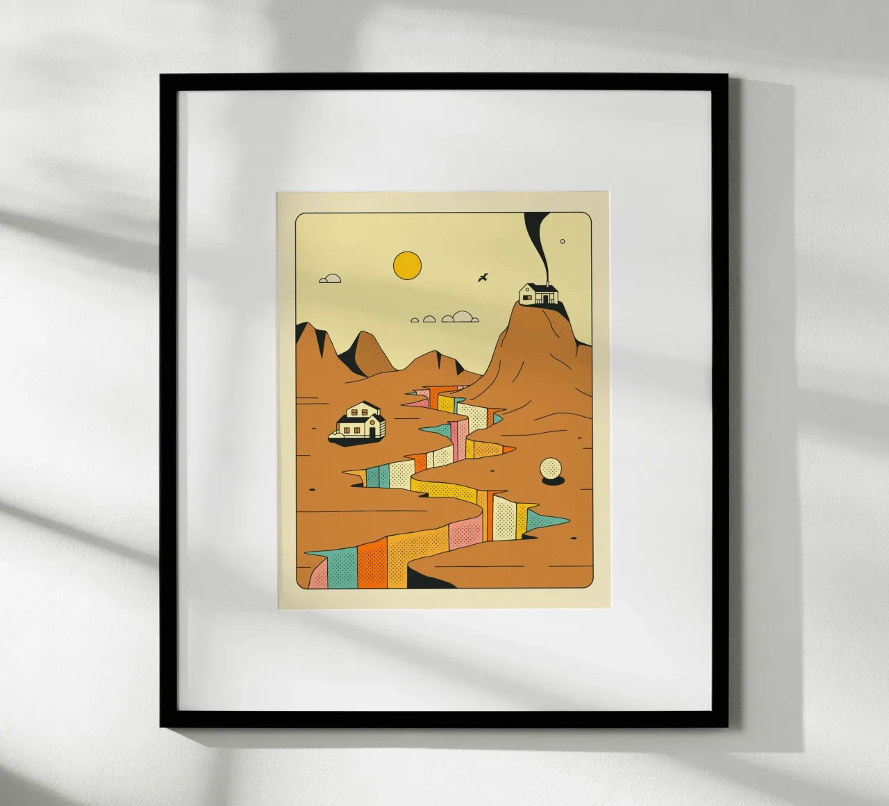 DENITORI 3 poster con telaio in alluminio da Jazzberry Blue