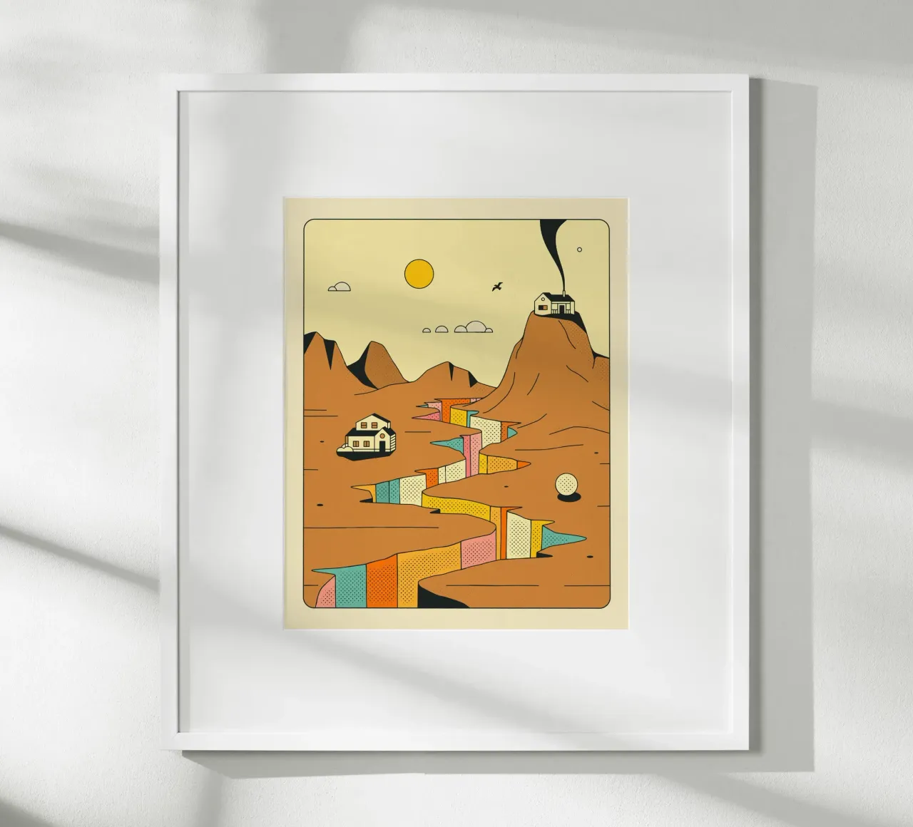 DENITORI 3 poster con telaio in alluminio da Jazzberry Blue