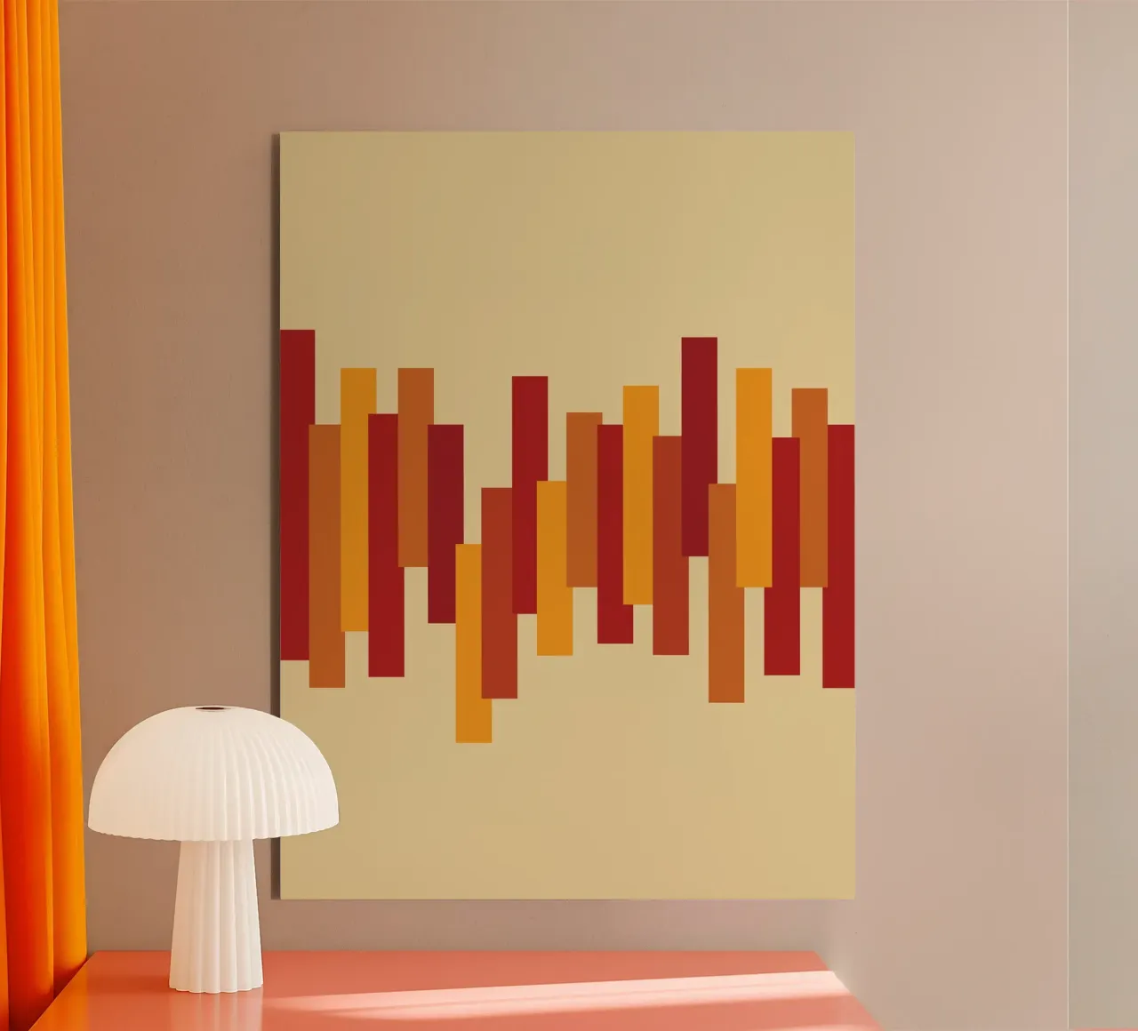 Grafico di crescita retrò alluminio dibond da Retro Boy Art